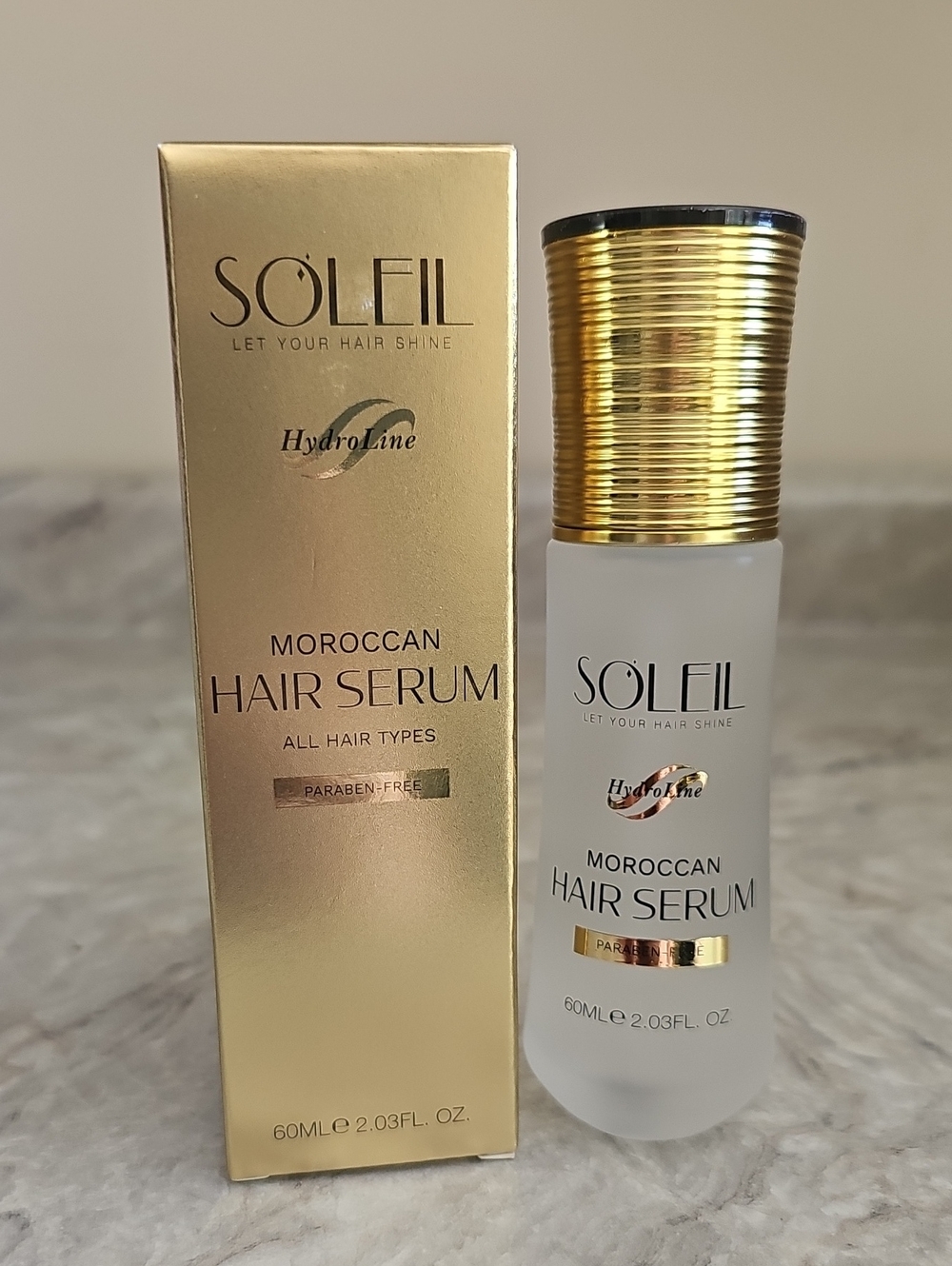 Soleil‎ HydroLine Moroccan Hair Serum NEW Paraben Free 60mL